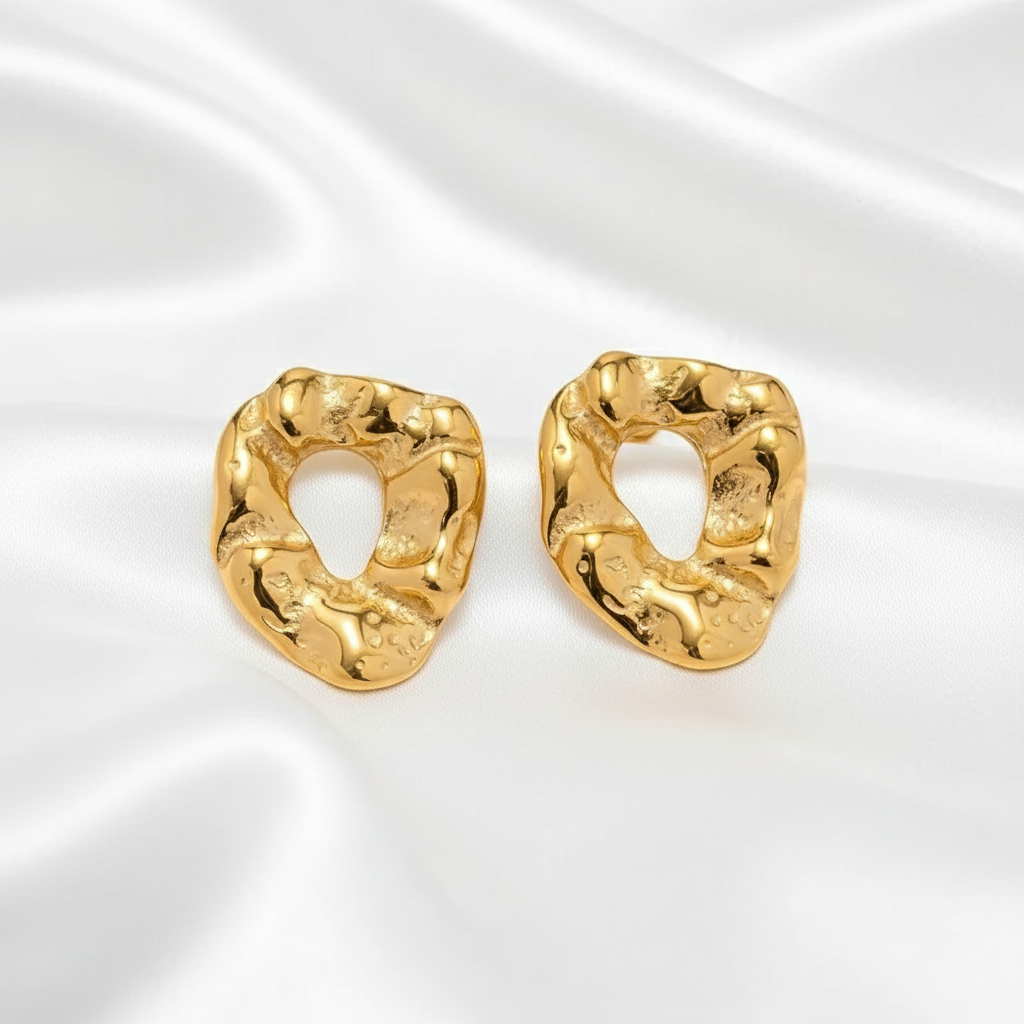 Bohemian Cirkelvormige Oorbellen - Goud