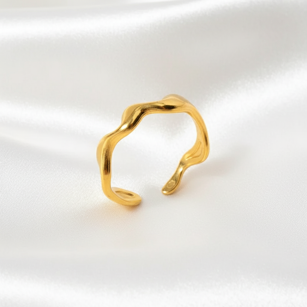 Vintage Y2K Ring - Goud