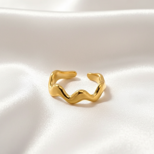 Vintage Y2K Ring - Goud