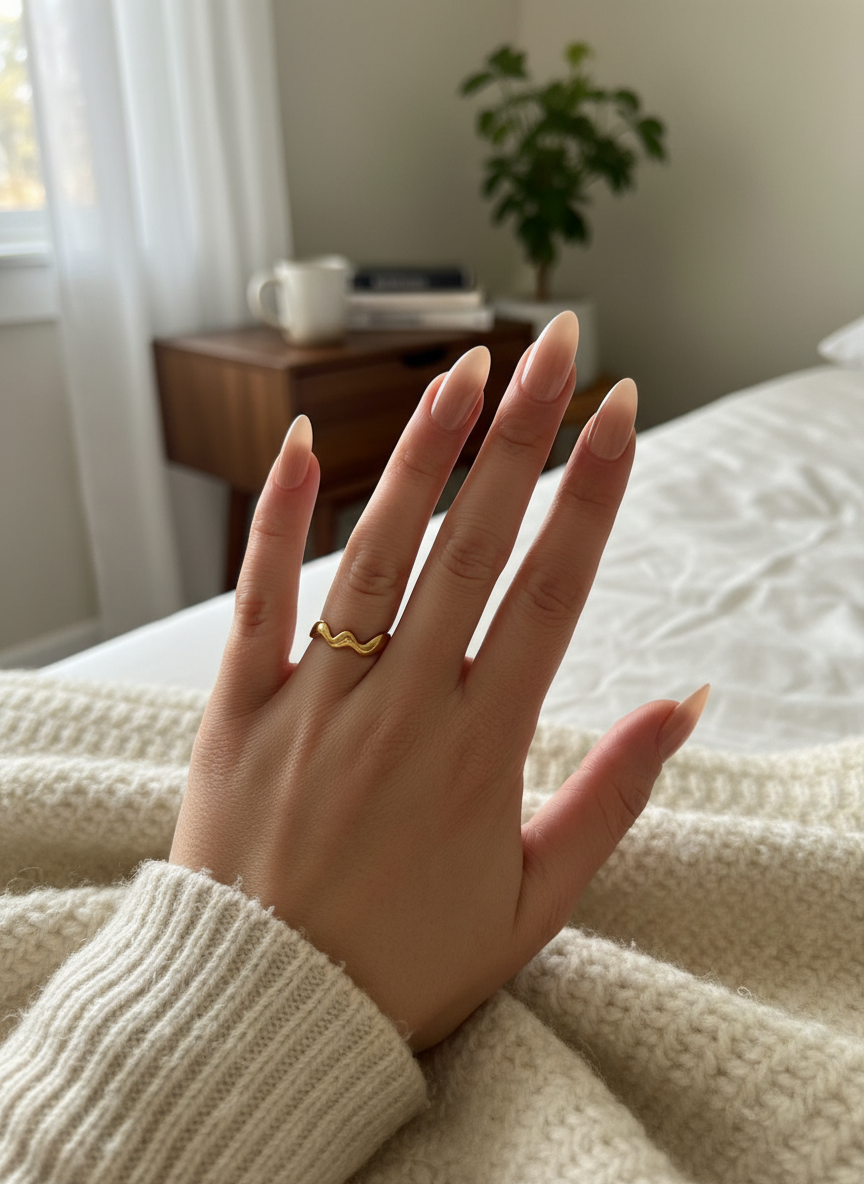 Vintage Y2K Ring - Goud